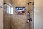 Paseo Del Mar - Large shower with local art and creative details